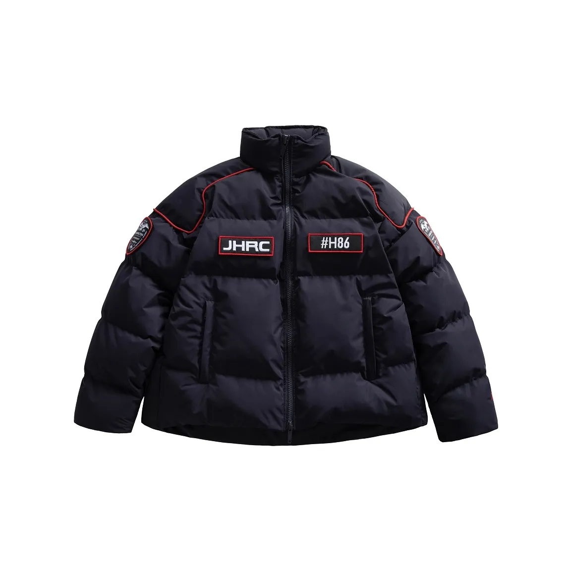 JEFF HAMILTON Хлопковый пуховик унисекс темно-синий