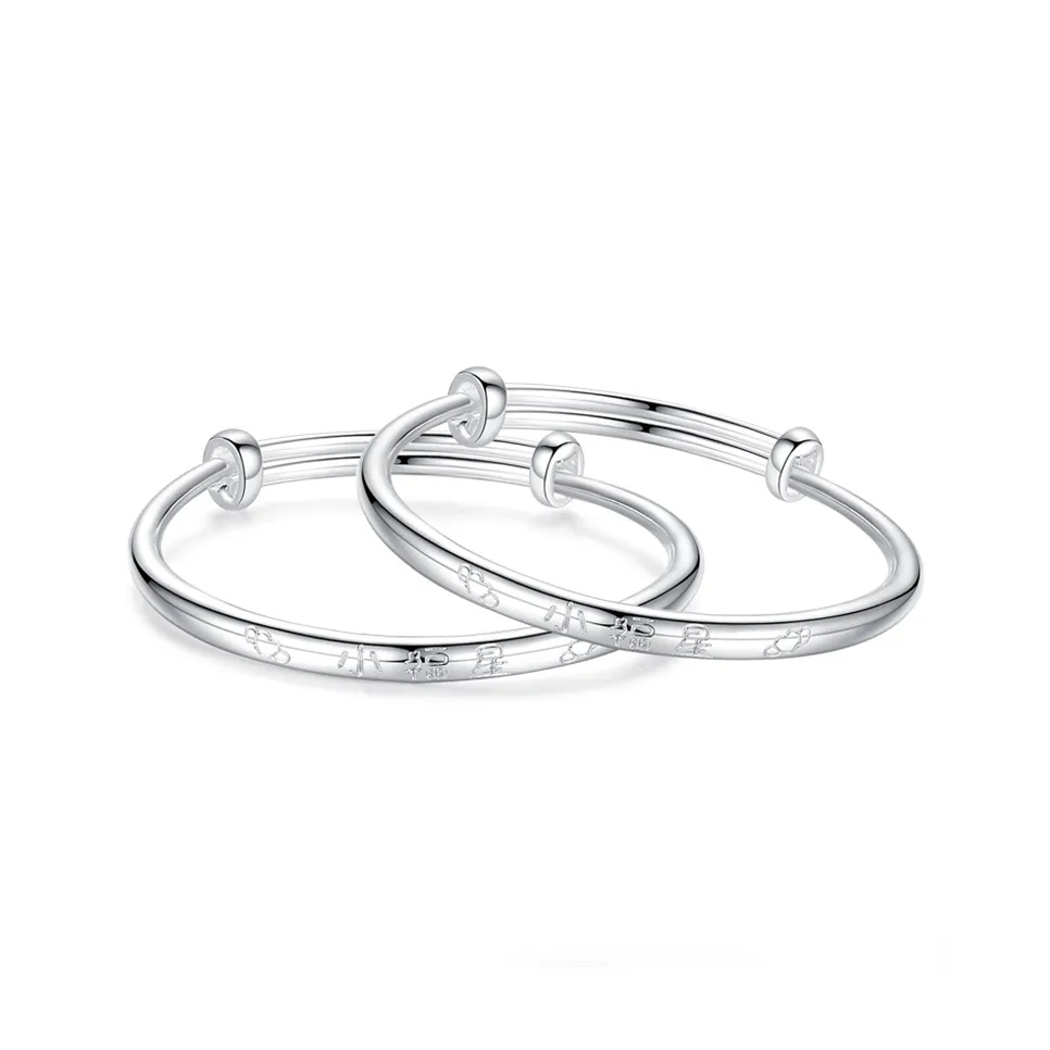 SHENGYALUO 999 Fine Silver Bangles Kids'