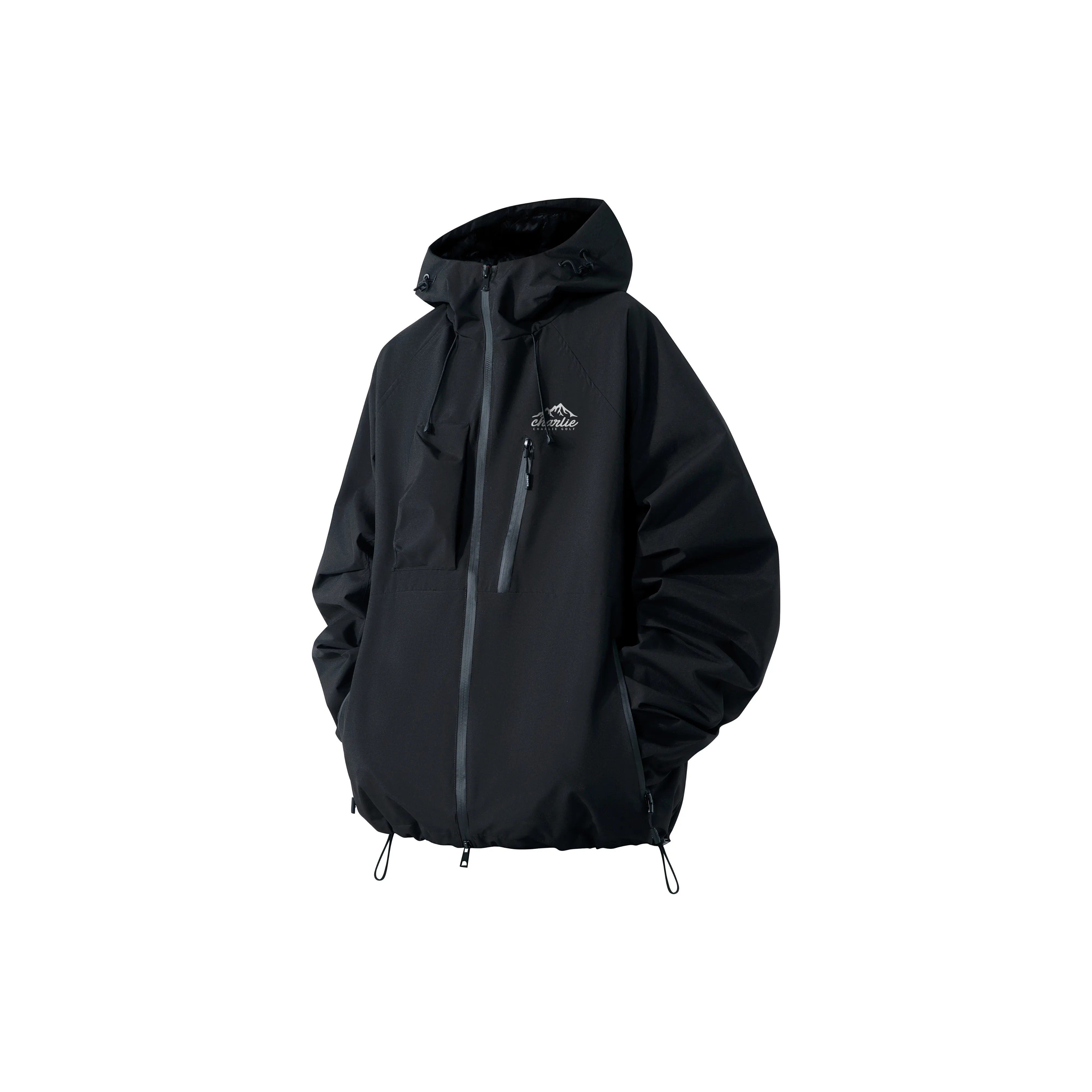 CHARLIE GOLF Water Resistant Windproof Wear Resistant Windbreaker Jacket Unisex