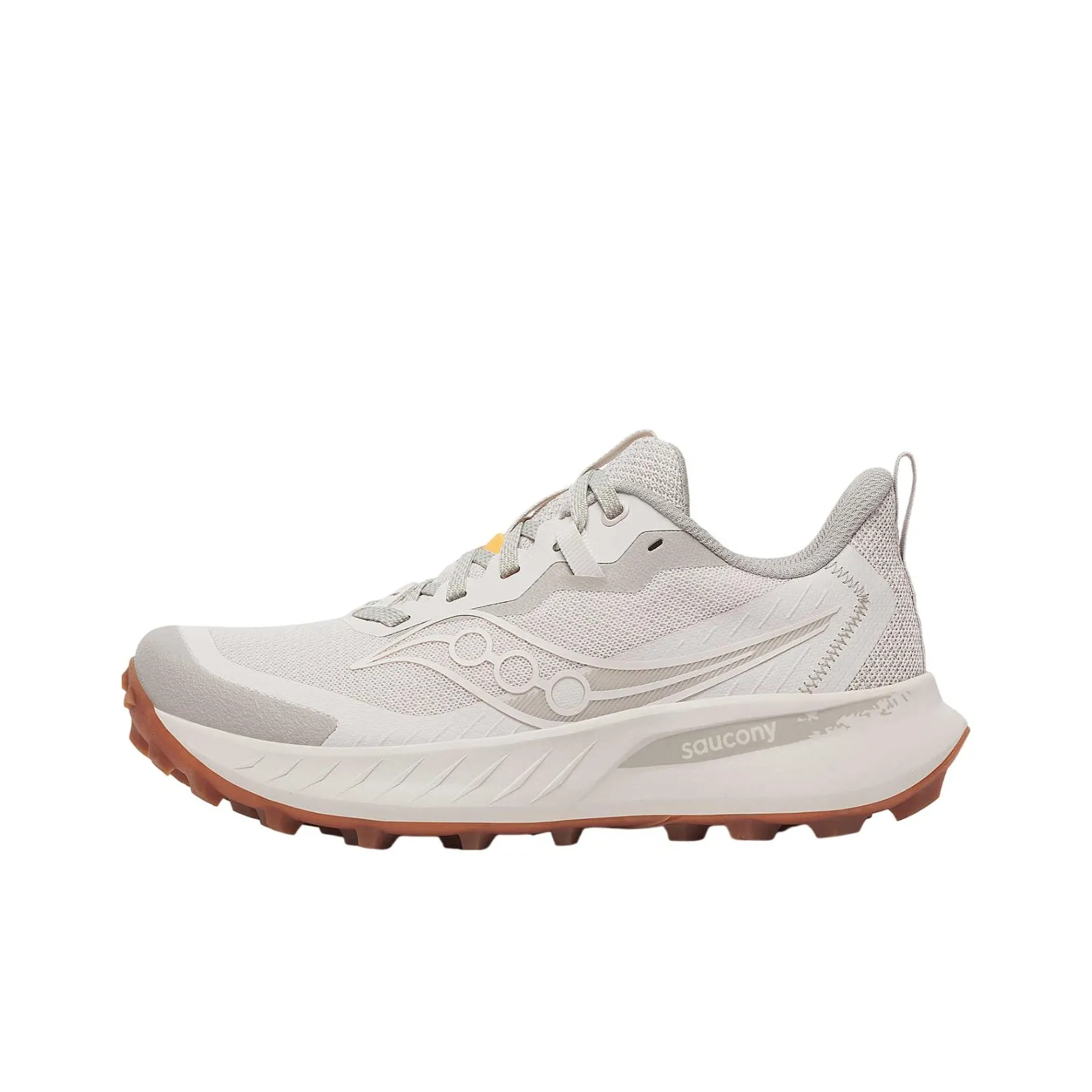 Saucony Slip-resistant Abrasion-resistant Низкий топ Беговые кроссовки Женские Белые
