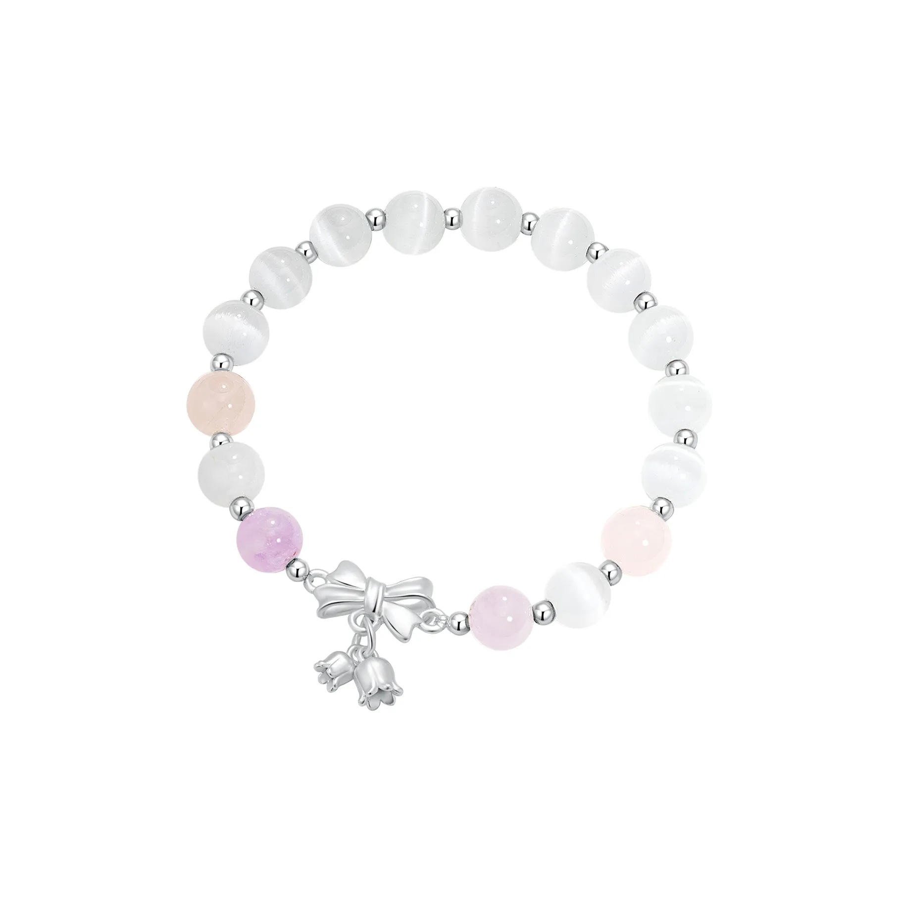 LAOYINFANG Glass Cat Eye Bracelets Women's