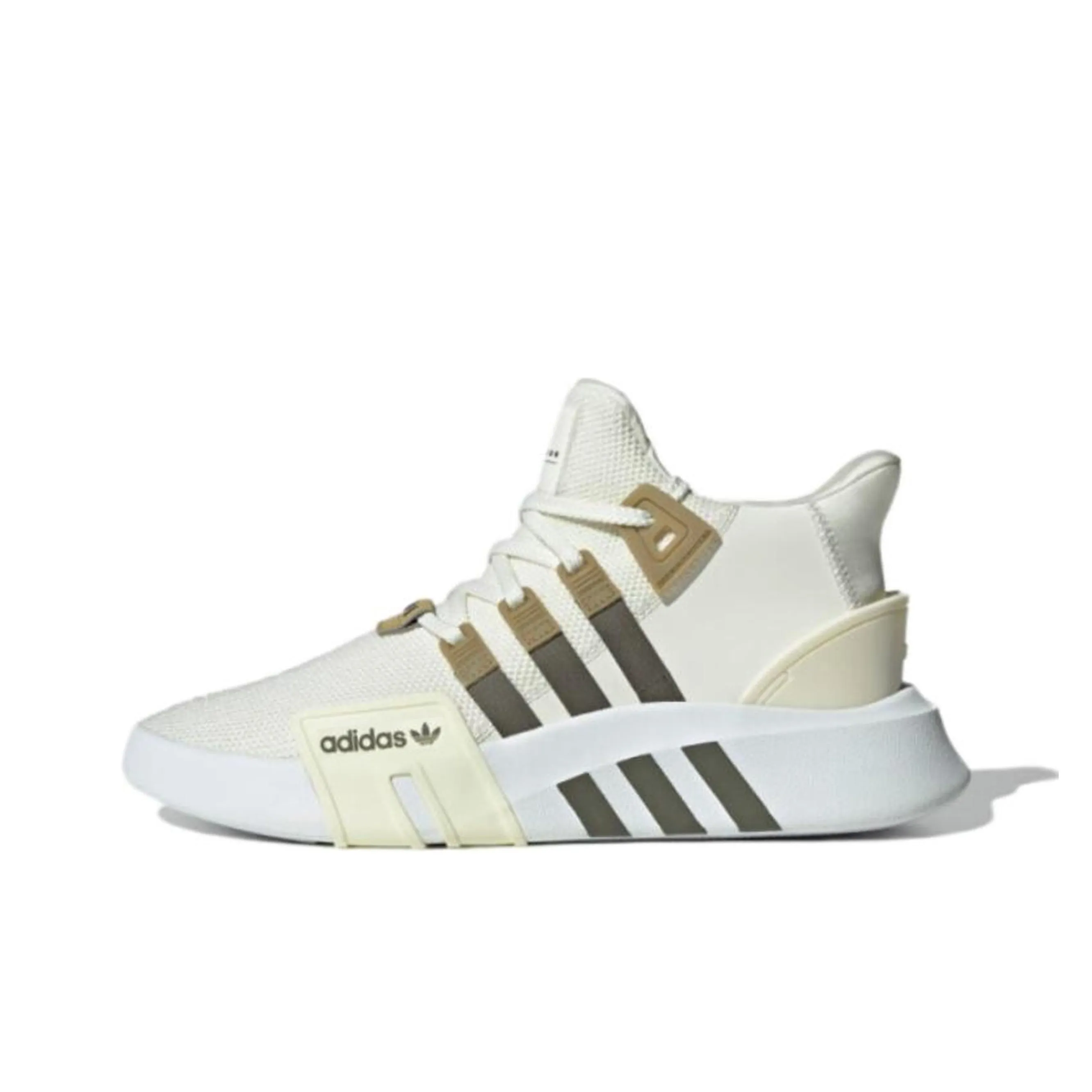 Adidas Originals Eqt Bask Adv Mid Top Casual Shoes Unisex White Green Brown