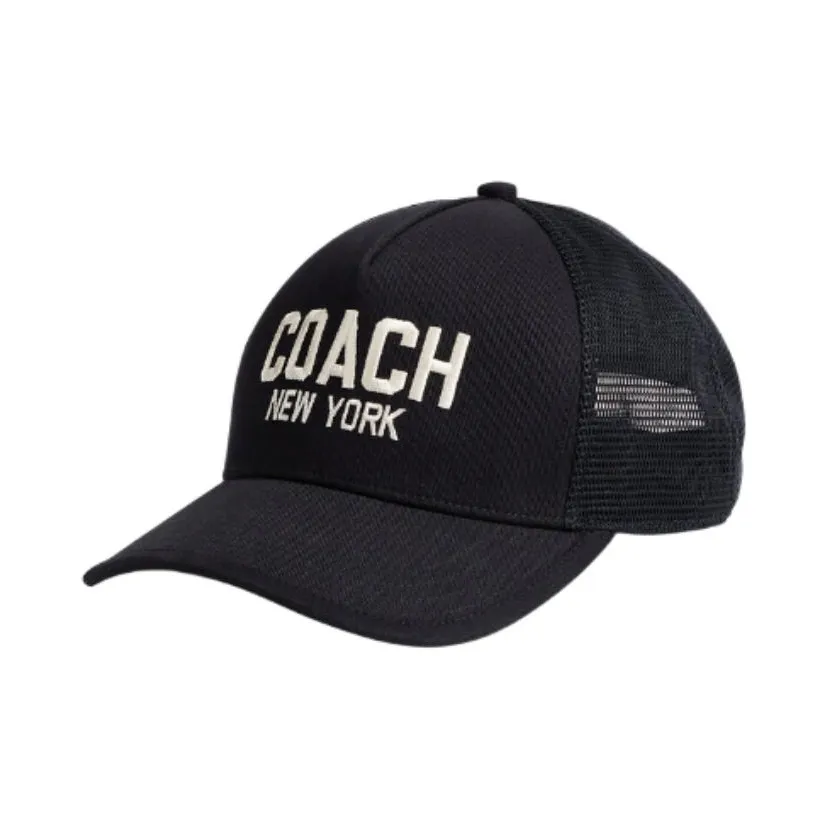 COACH Cotton Baseball Caps Women's Black