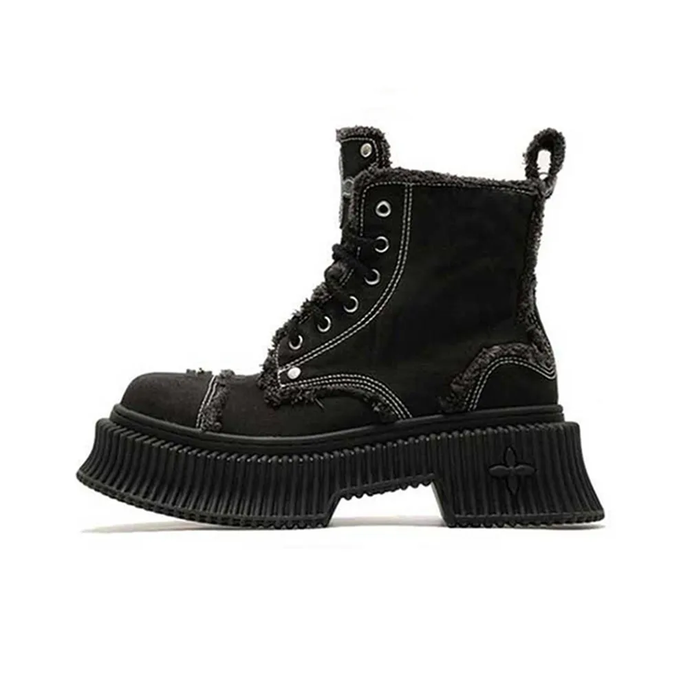 SMFK Короткий Мартин Boot 5,3 см Женские Черный