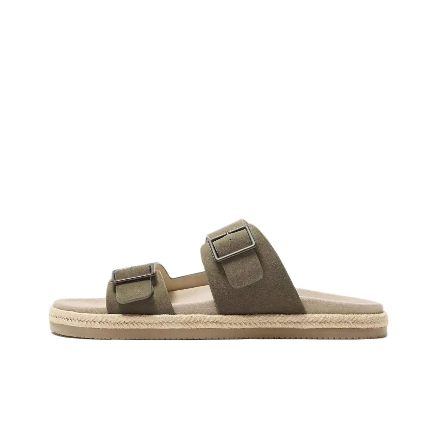 ZARA PVC Plastic Abrasion Resistant Slide Slippers Men's Green