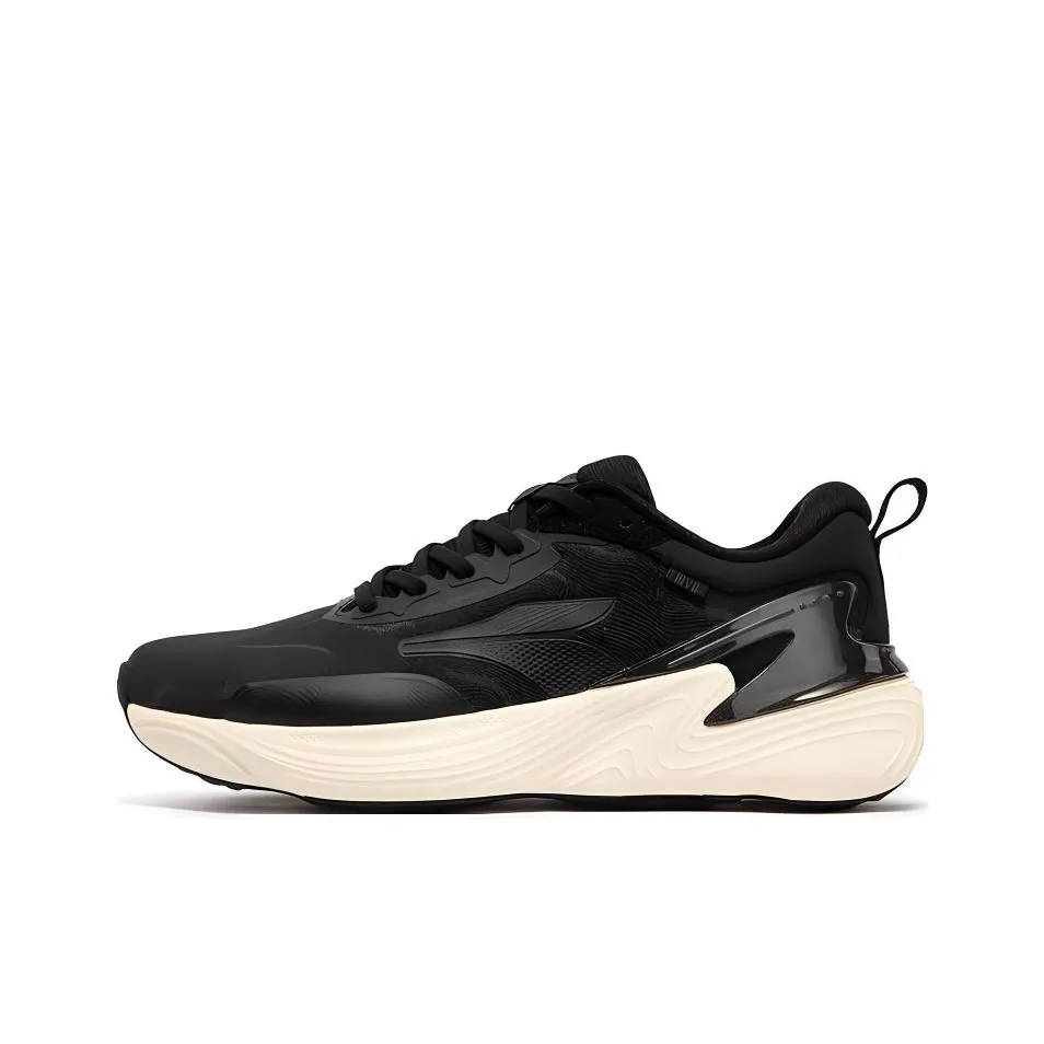 361° Dog Walking Shoes Series Shock Absorbers Slip Resistant Breathable Low Top Running Shoes Men's Black Gray