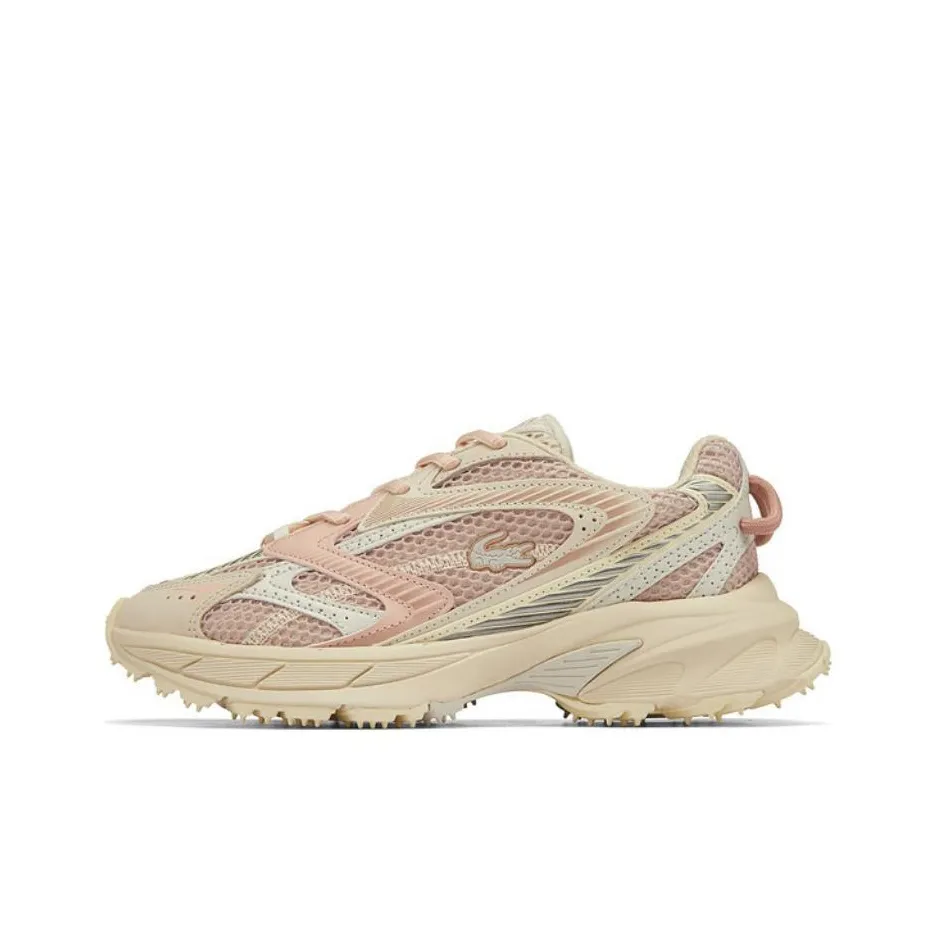 LACOSTE L003 Low Top Casual Shoes Women's Beige Pink