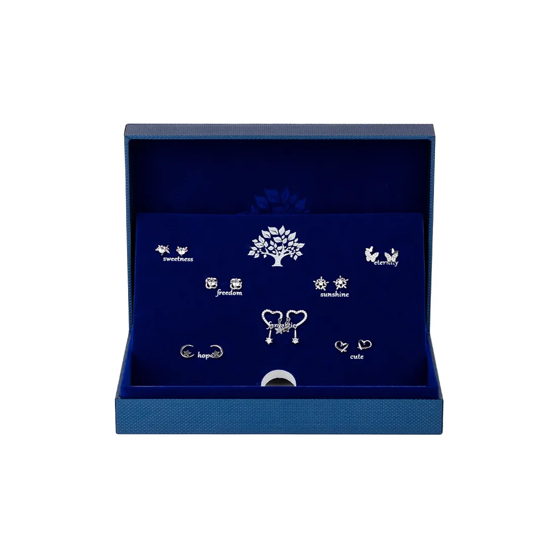 SGM Серебряная булавка для уха элегантность роскошь сердце бабочка премиум серьги нишевый утонченный романтическая коробка женский