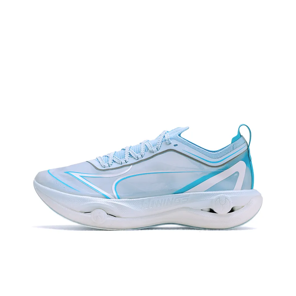 HEALTH Abrasion Resistant, Breathable, Lightweight Low Top Carbon Plate Running Shoes Unisex Mirror Blue