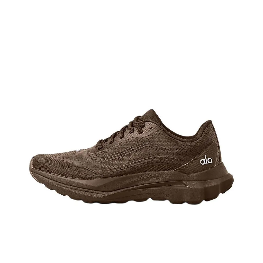 Alo Yoga Alo Runner Breathable Low Top City Commute Running Shoes Unisex Brown