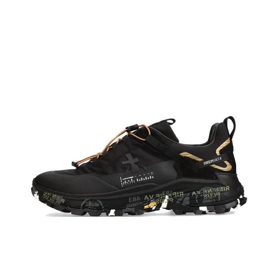 PREMIATA CROSS0.2 Low Top Casual Shoes Men's Black