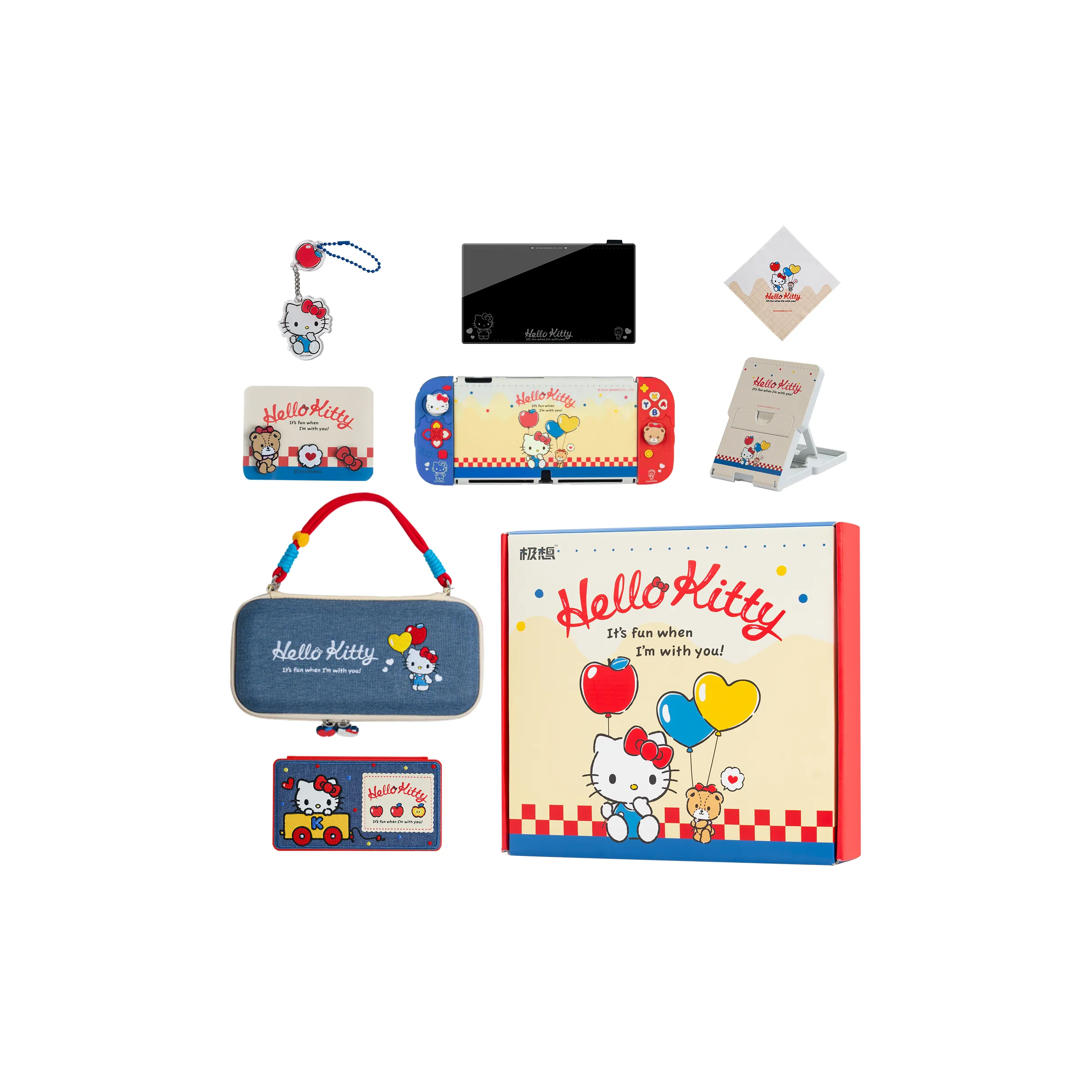 Desperately x Hello Kitty Nintendo Switch Protection Комплект мерчандайзинга по IP