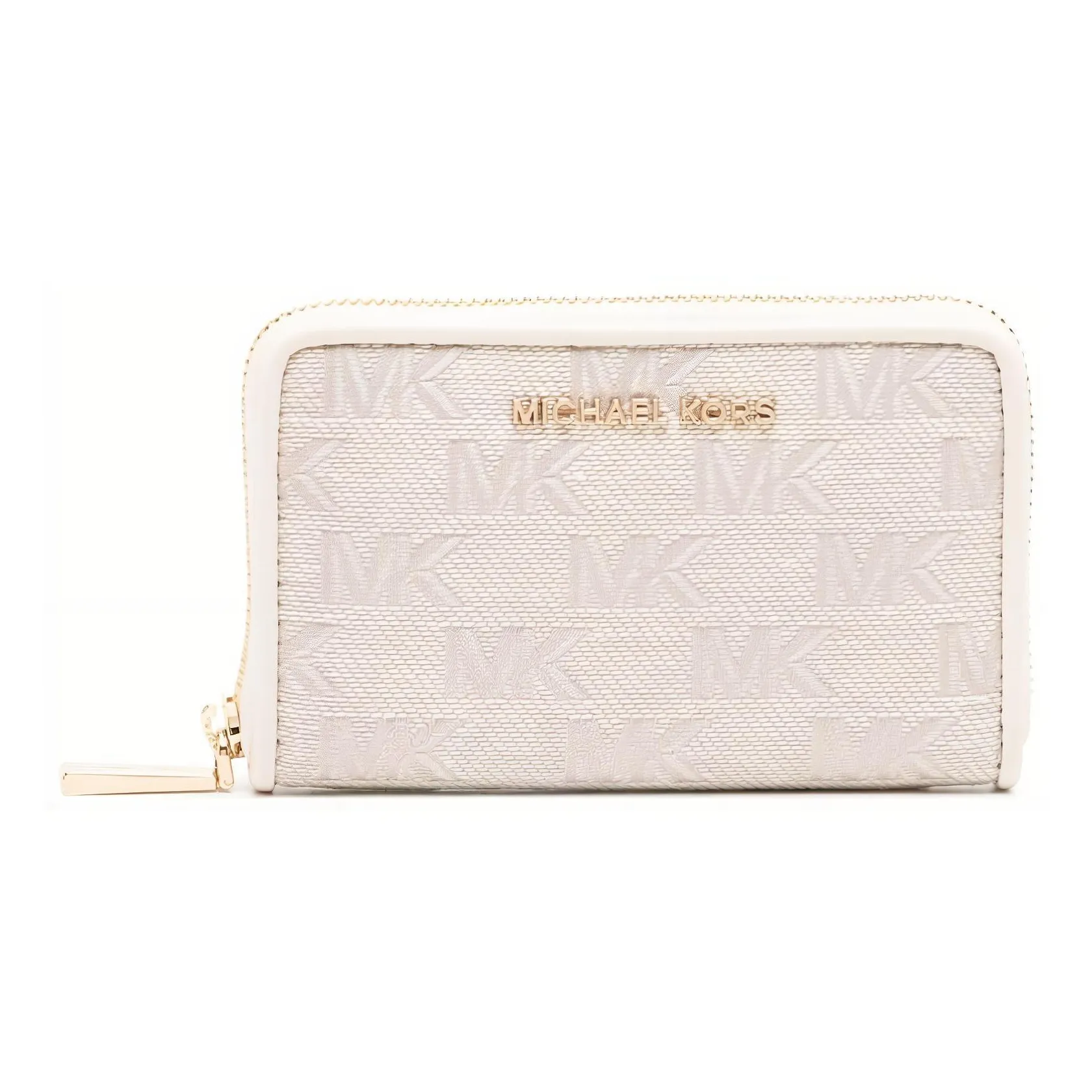 MICHAEL KORS Jet Set Canvas Wallet Women's Ecru
