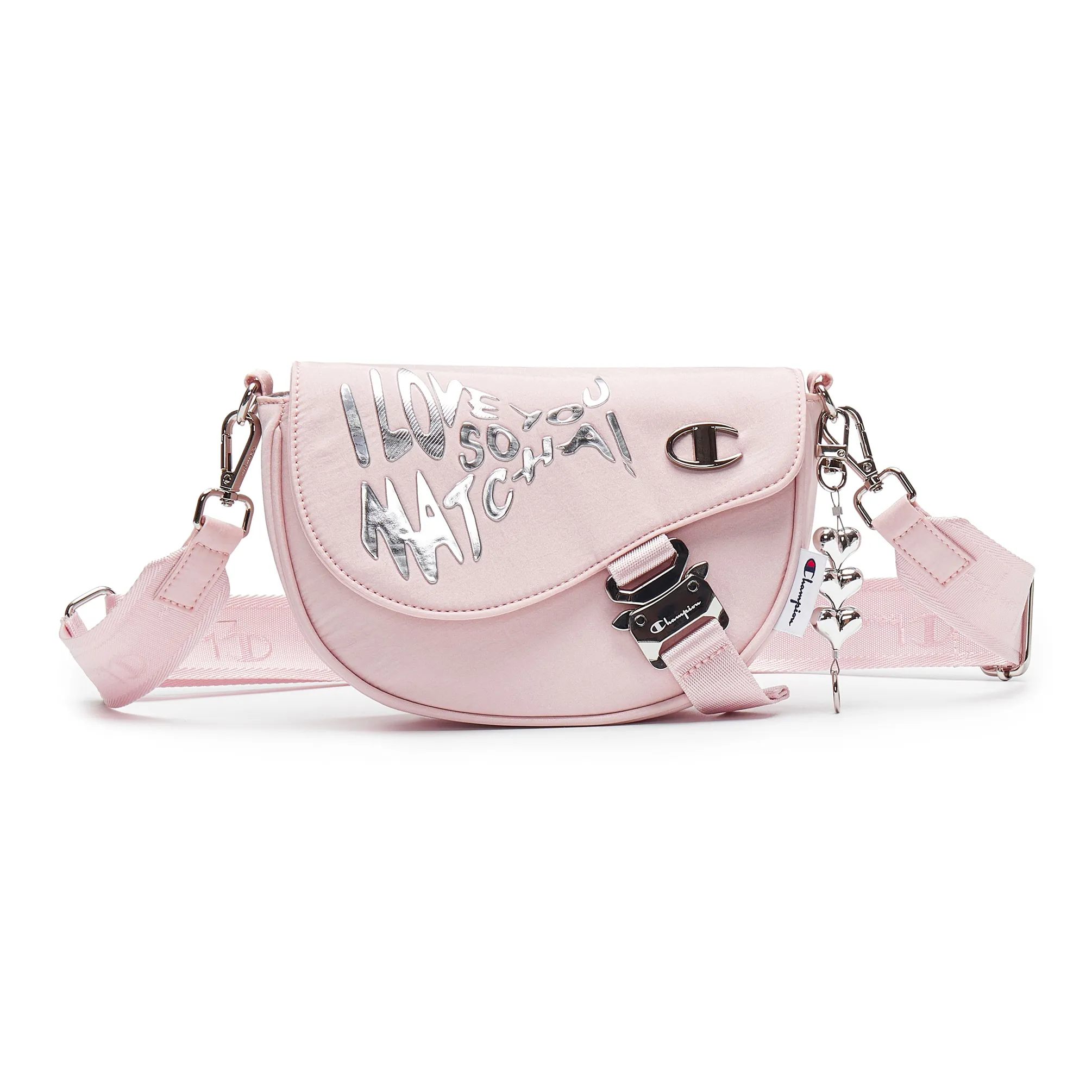 Champion Ткань Сумка через плечо Женская Светло-Синий Деним Промытый Розовый