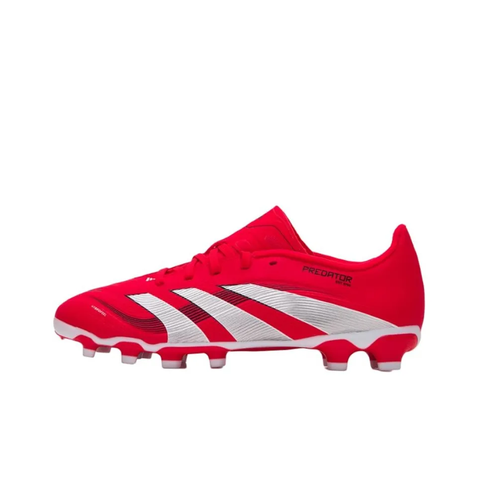 Adidas PREDATOR LEAGUE Slip-resistant и дышащий низкий топ детские футбольные бутсы красный детский