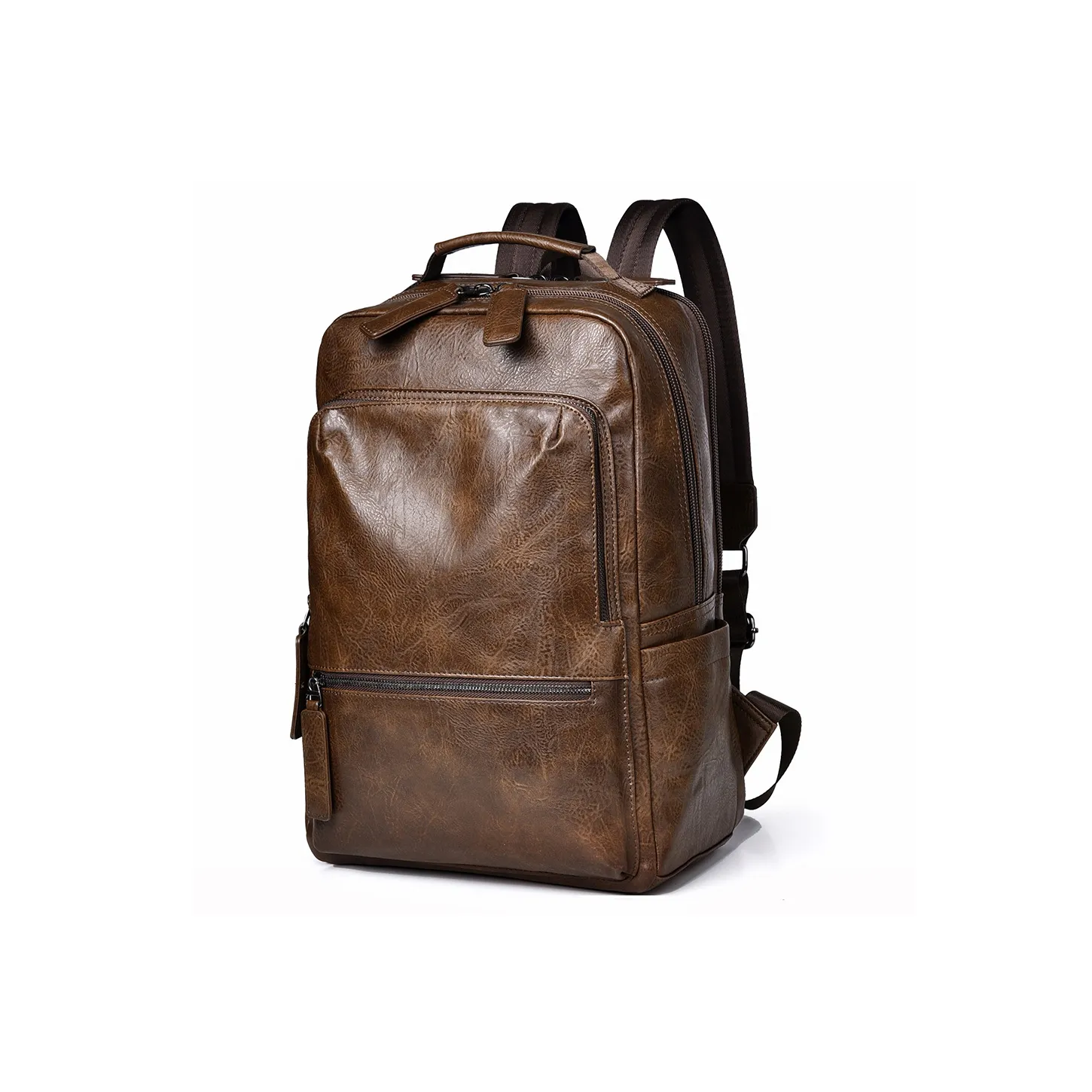 Ceion Keust ПУ (полиуретан) Рюкзак Стандартный Унисекс Кофейный