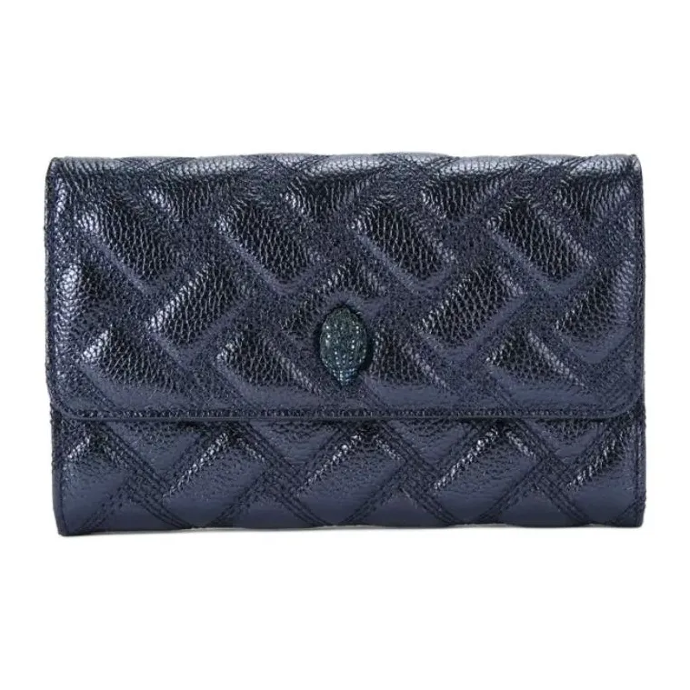 Kurt Geiger London Lambskin Wallet, Shoulder Bag Women's Blue