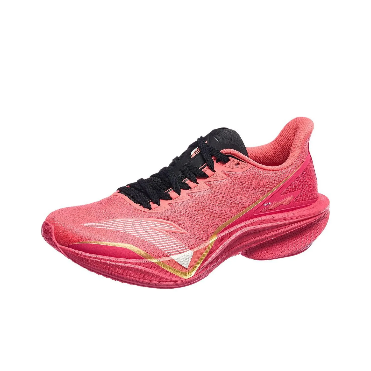 ANTA Mach 5,0 Slip Устойчивый к истиранию Низкий Топ Азотная технология Тренировочные Беговые кроссовки Мужской Розовый