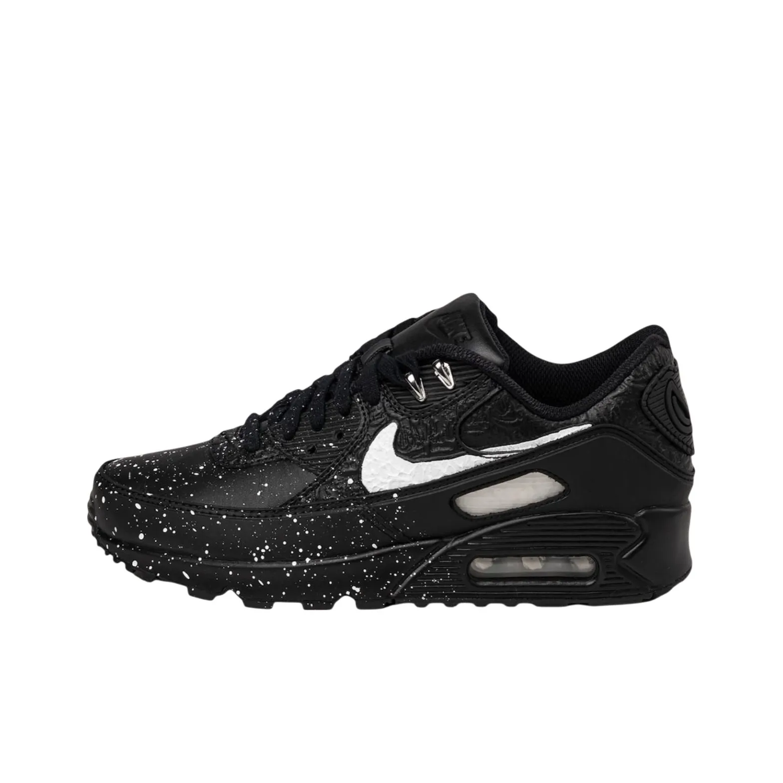 Nike Air Max 90 Anti Slip Wear Resistant Low Top Casual Shoes Unisex Black