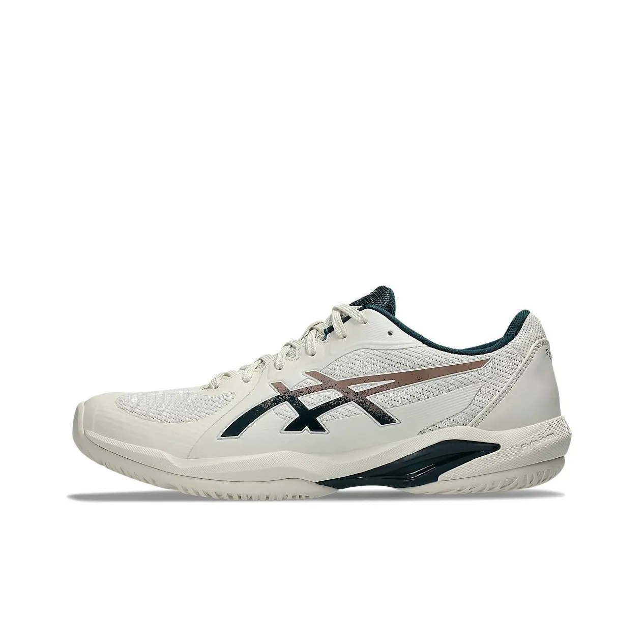 Asics SOLUTION SWIFT FF 2 Дышащие Амортизирующие Низкие Кроссовки для Тенниса Мужские Серые