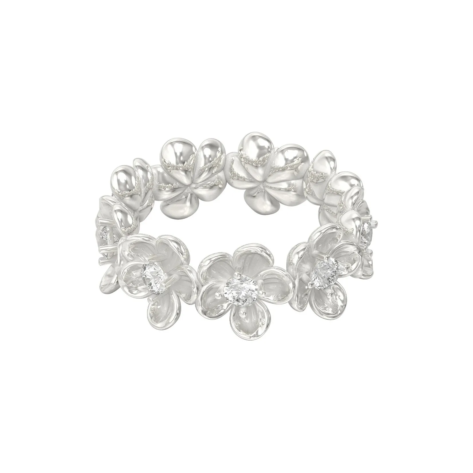 Mouhooland 925 стерлинговое серебро кольца с покрытием из белого золота унисекс