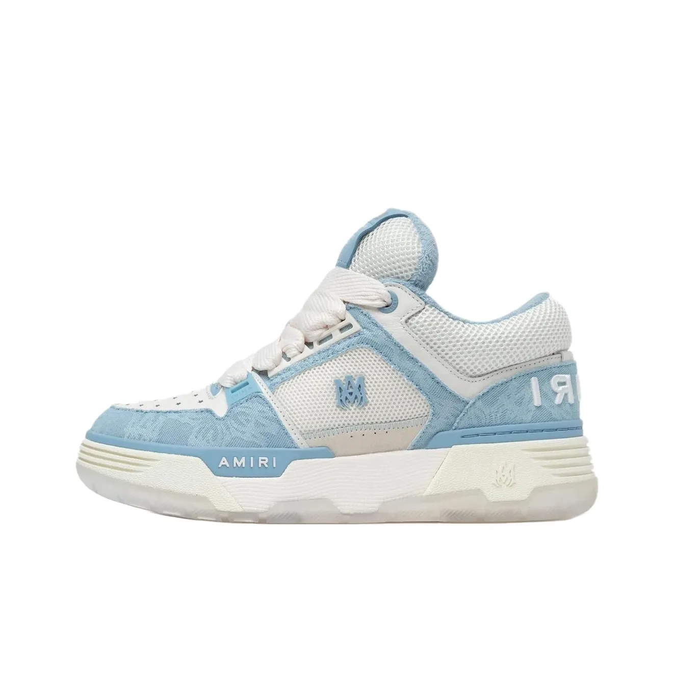 AMIRI MA 1 Ocean Sky Quad Monogram Print Women's