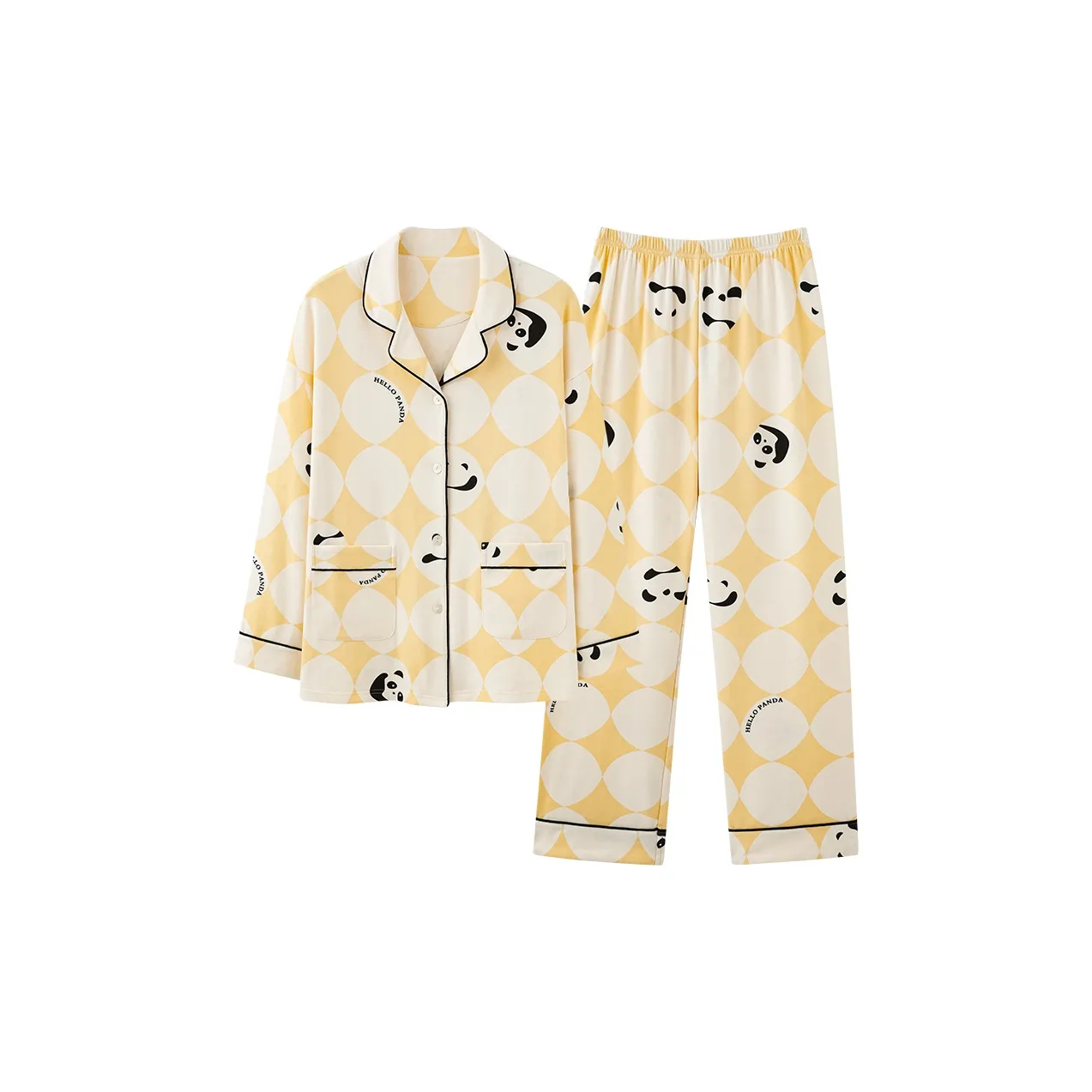XIAFENYAN Pajama Set Women's Yellow