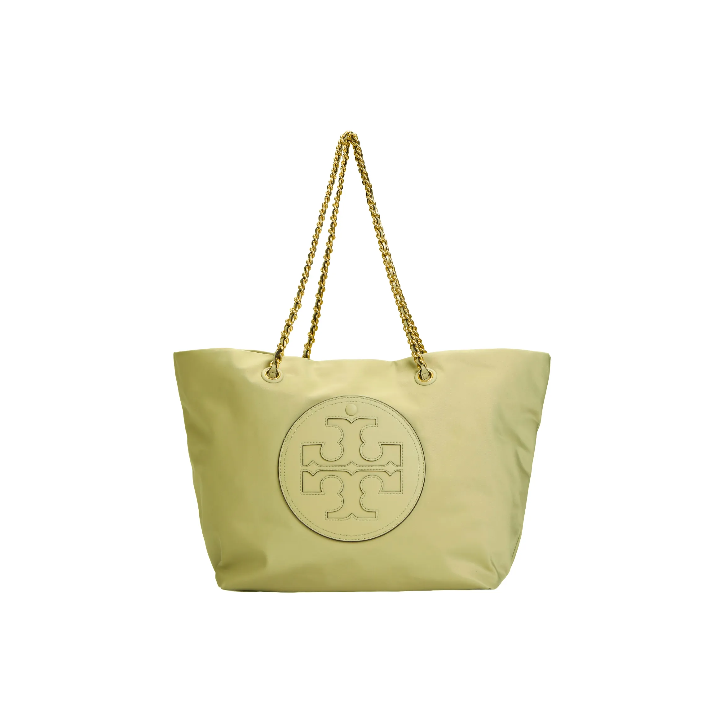 TORY BURCH Ella Ткань + Искусственная кожа Тоут Сумка Сумка для покупок Сумка на плечо Сумка среднего размера Женская Оливковая