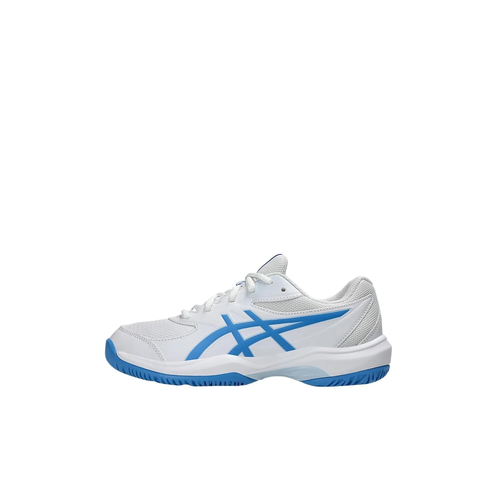 Asics Износостойкие Низкие Кеды Kids Lifestyle Shoes Белый Синий Детский