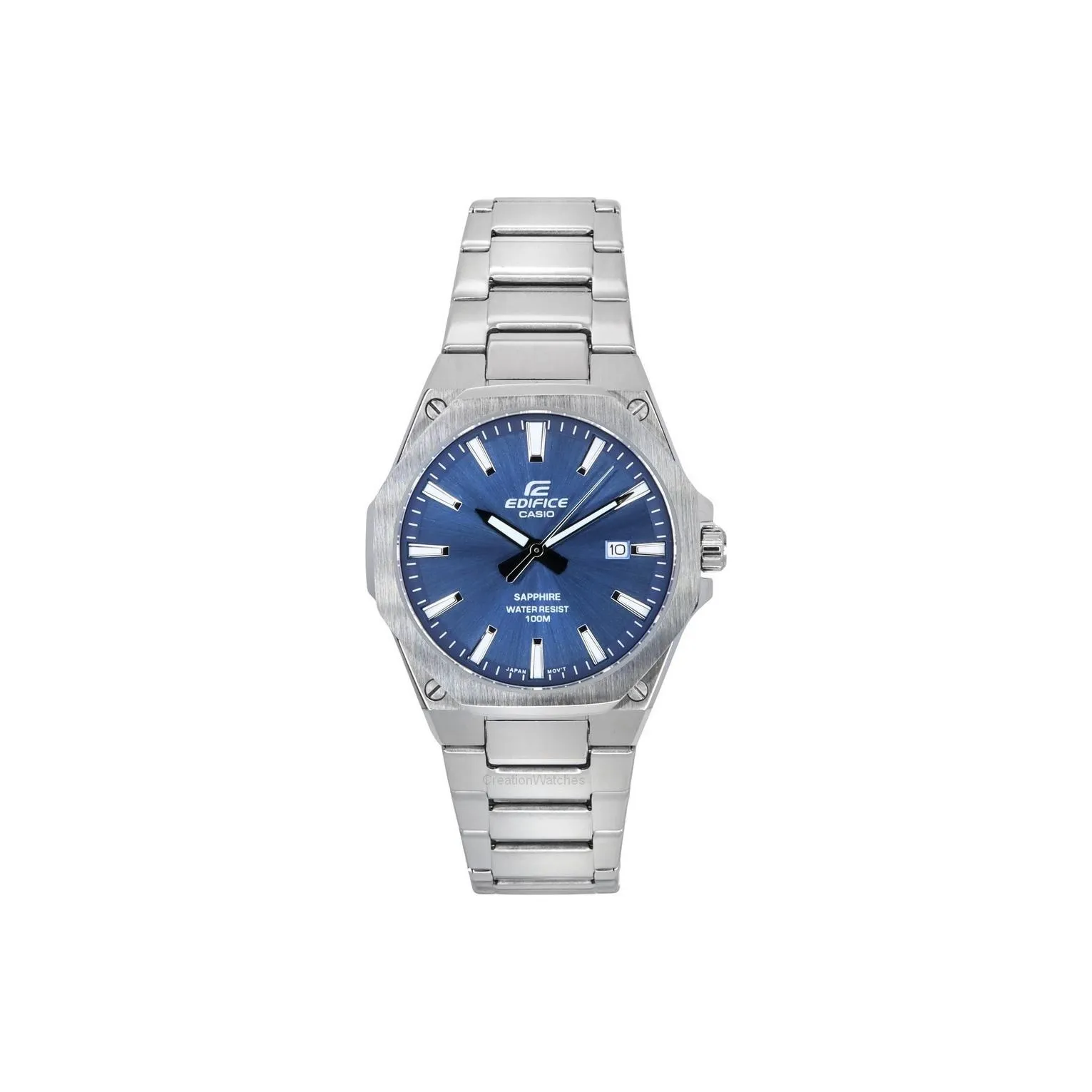 CASIO EDIFICE Классический Extra Thin Механизм кварцового движения Металлический ремешок из нержавеющей стали Часы для мужчин Многоцветный циферблат часов