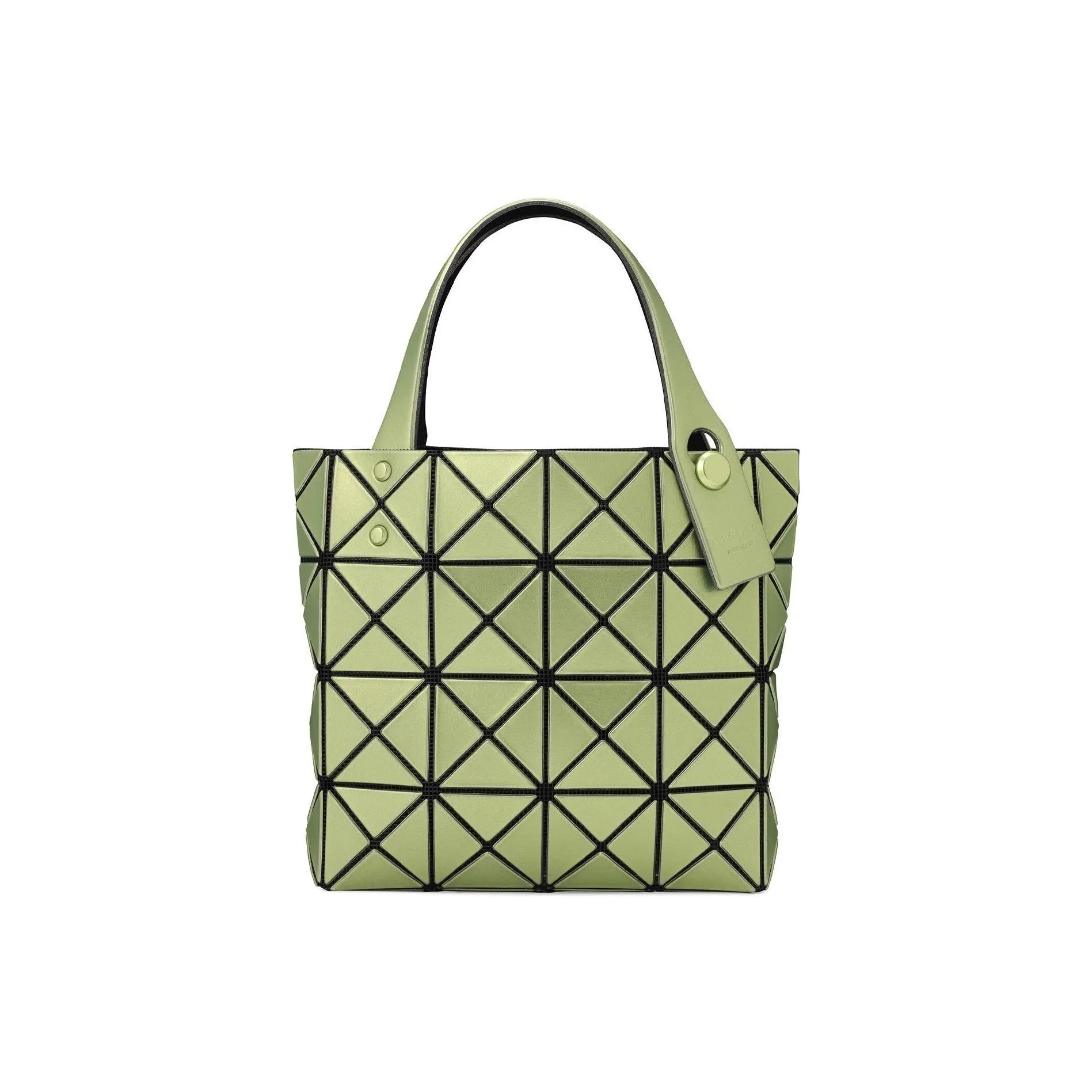 ISSEY MIYAKE Lucent Boxy Поливинилхлоридная смола Тоут Сумка Сумка для покупок Сумка Мини Унисекс Ярко-зеленый