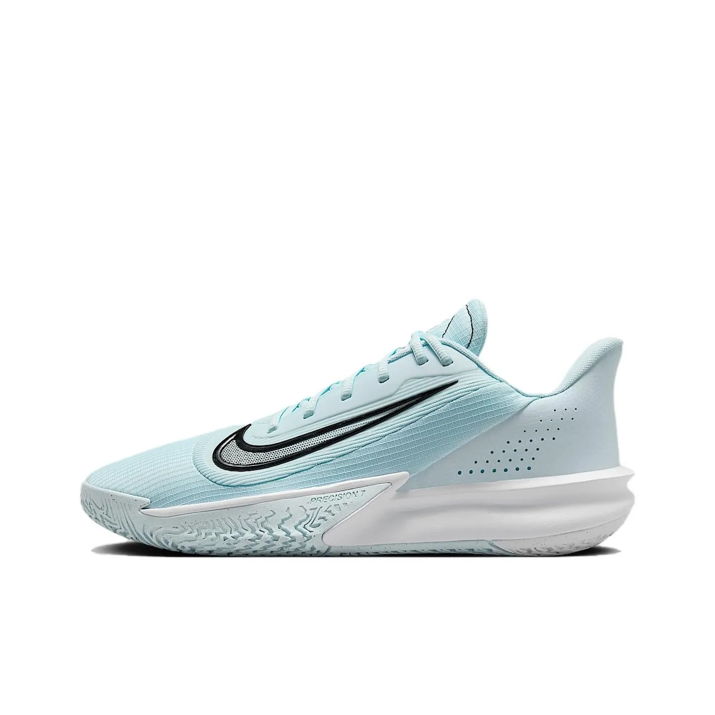 Nike Precision 7 Slip-Resistant Abrasion-Resistant Low-Top Баскетбольные кроссовки Мужские Циановый