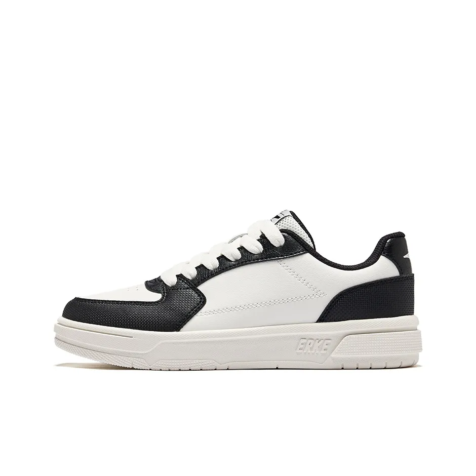 Erke Days And Non Нижняя юбка Легкий Низкий Топ Кроссовки для скейтбординга Женские Микрокристаллический белый Глубокий черный