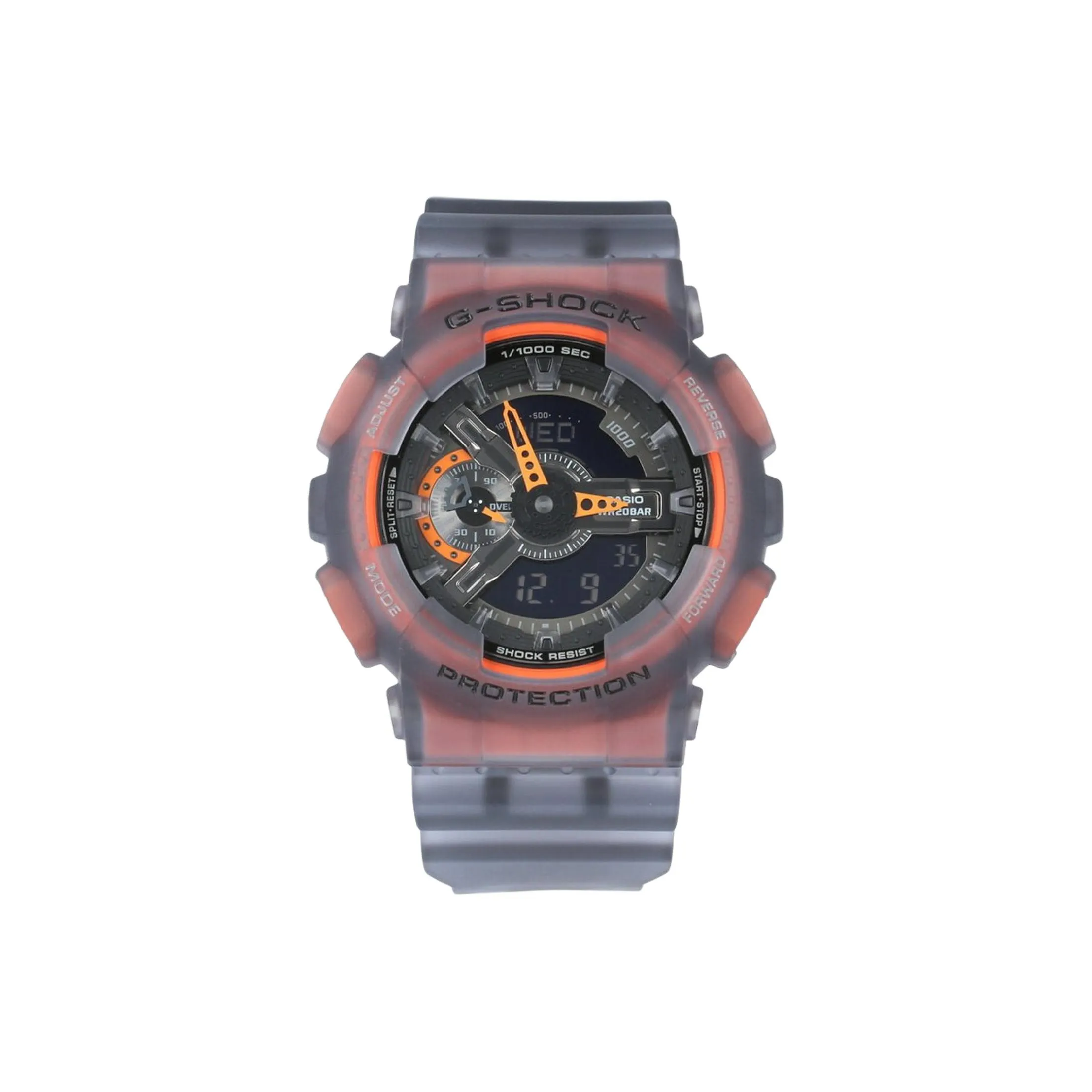 Г SHOCK Ice Resilient Collection Ice Electric Resilience Кварцевый механизм Смола Ремешок Часы Мужские часы Черный циферблат