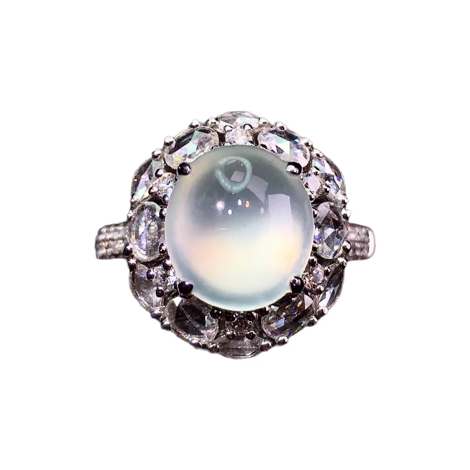Xiangyan Glass Type Jade Jadeite Rings Women's