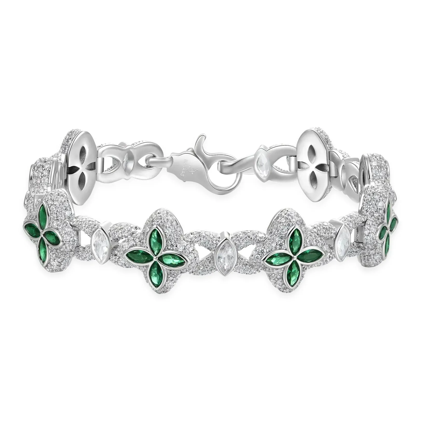 APORRO Медный с 18K Белое Золото Циркон Браслеты Унисекс