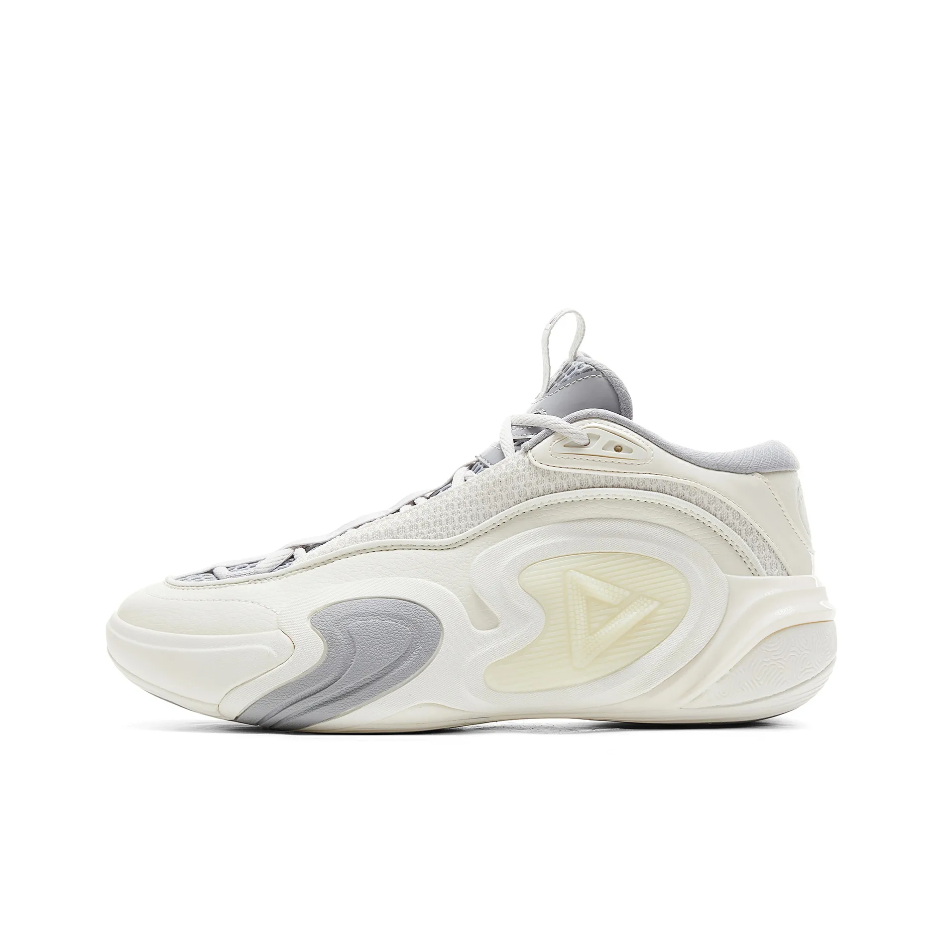 PEAK Taichi Dream Chaser Rebound Slip-resistant Abrasion-resistant Low-top Basketball Shoes Men's Ivory White