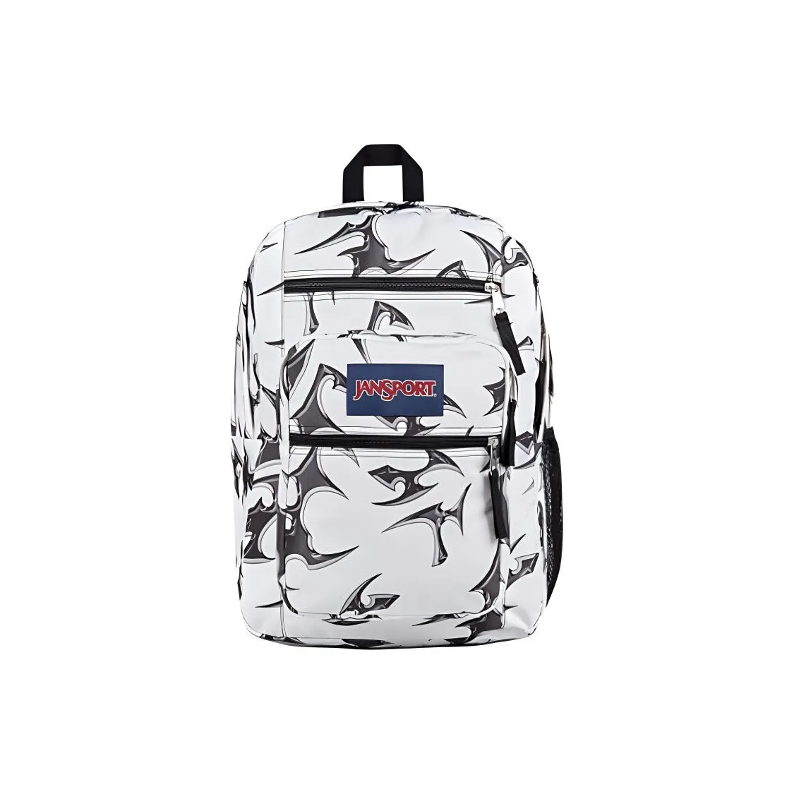 JanSport Recycled Polyester Backpack Large Size Unisex Network Silver White