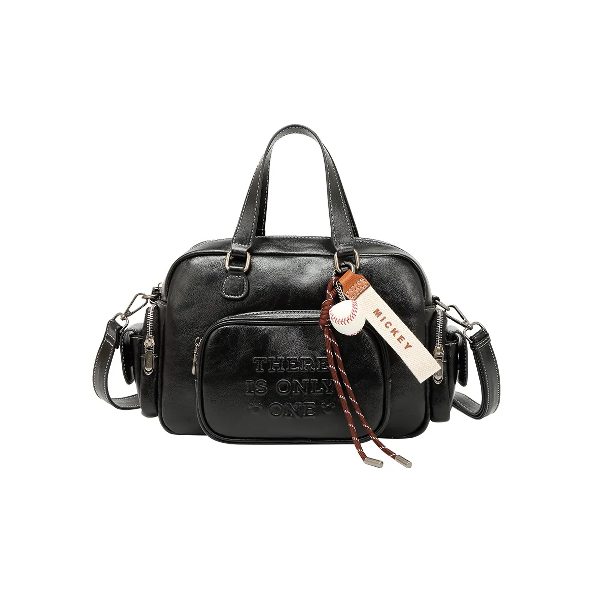 Disney ПУ (полиуретан) Bowling Bag Сумка через плечо Сумка унисекс Черный Коричневый