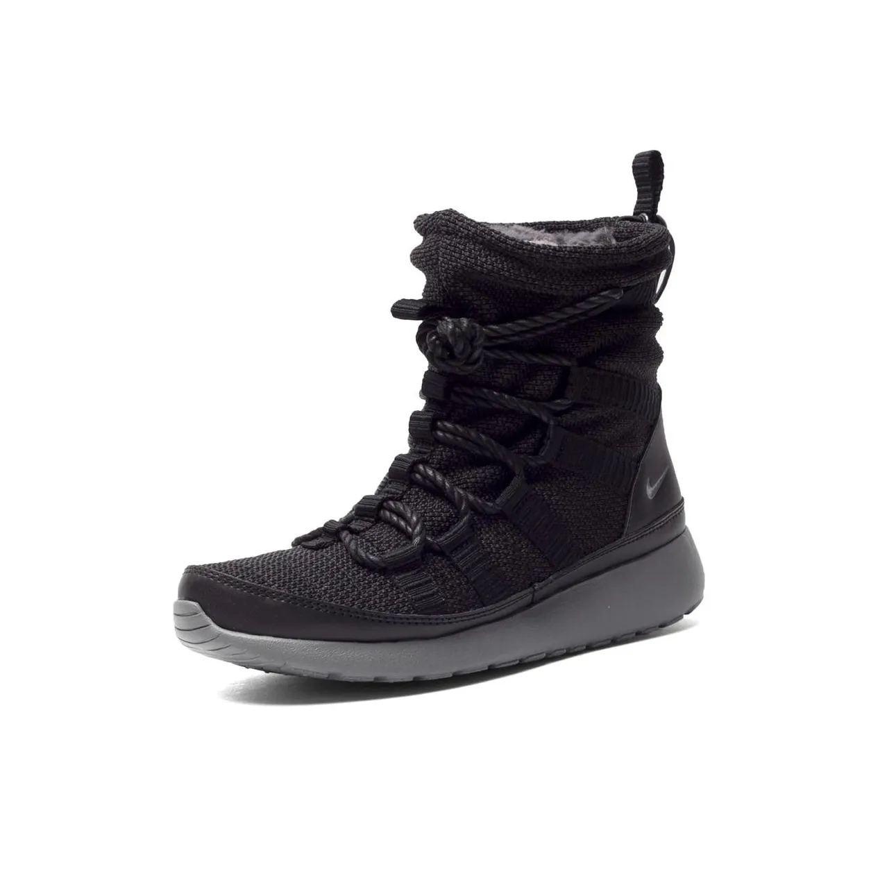 Nike Roshe One Warm And Wear Resistant Short Snow Boots Women's Black