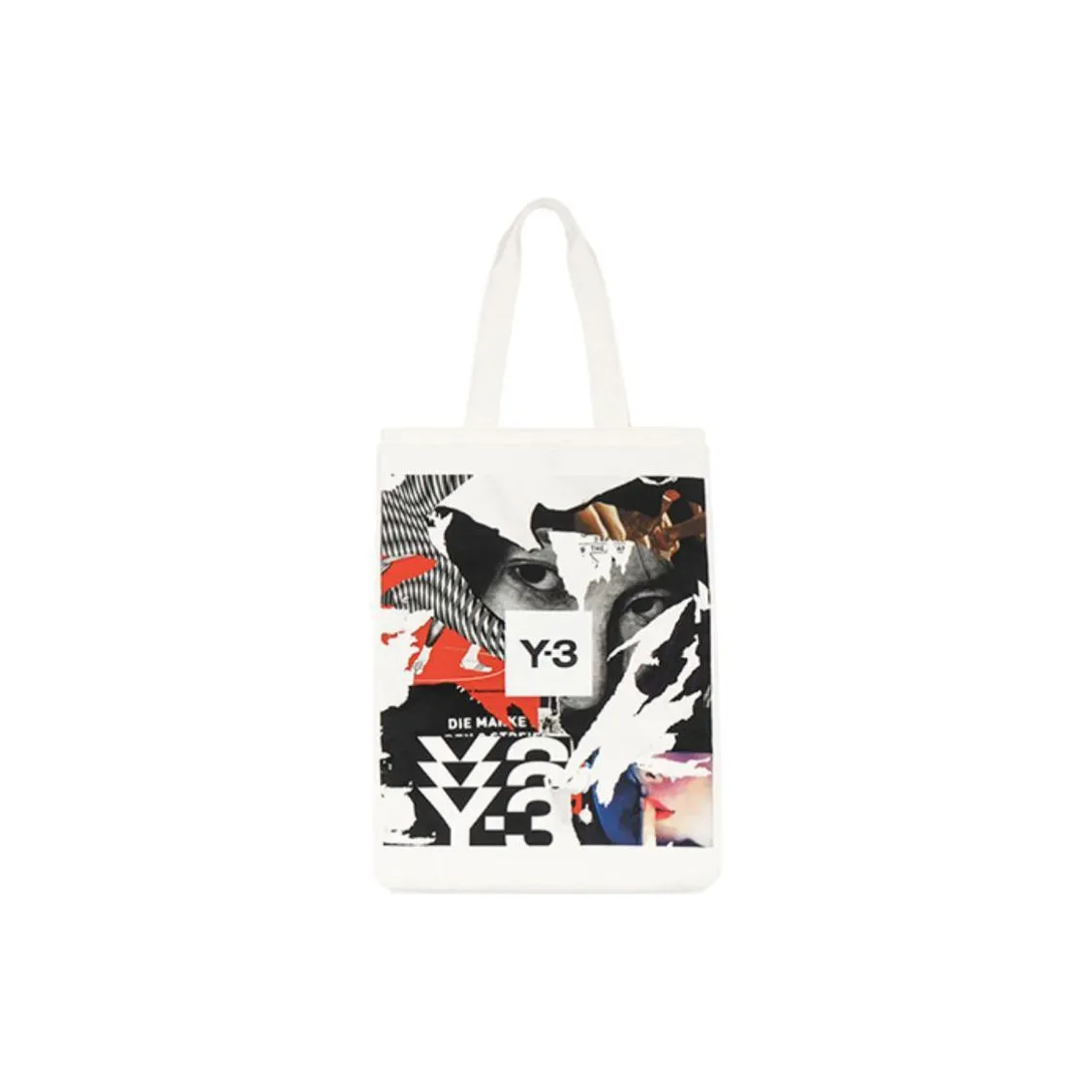 Y 3 Ткань Тоут Сумка Сумка для покупок Сумка Сумка через плечо Унисекс Белый