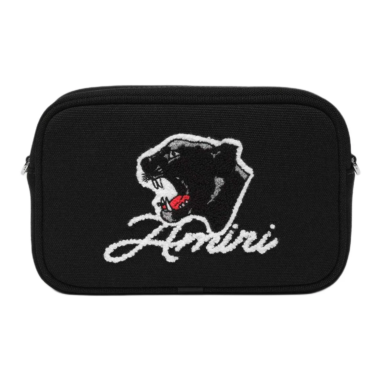 AMIRI Cotton Fabric Camera Bag, Crossbody Bag, Shoulder Bag Unisex Black