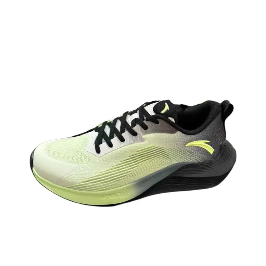 ANTA Stinger Pro Амортизация Устойчивый к истиранию Дышащий Низкий Топ Повседневные Беговые кроссовки Мужские Неоново-зеленый