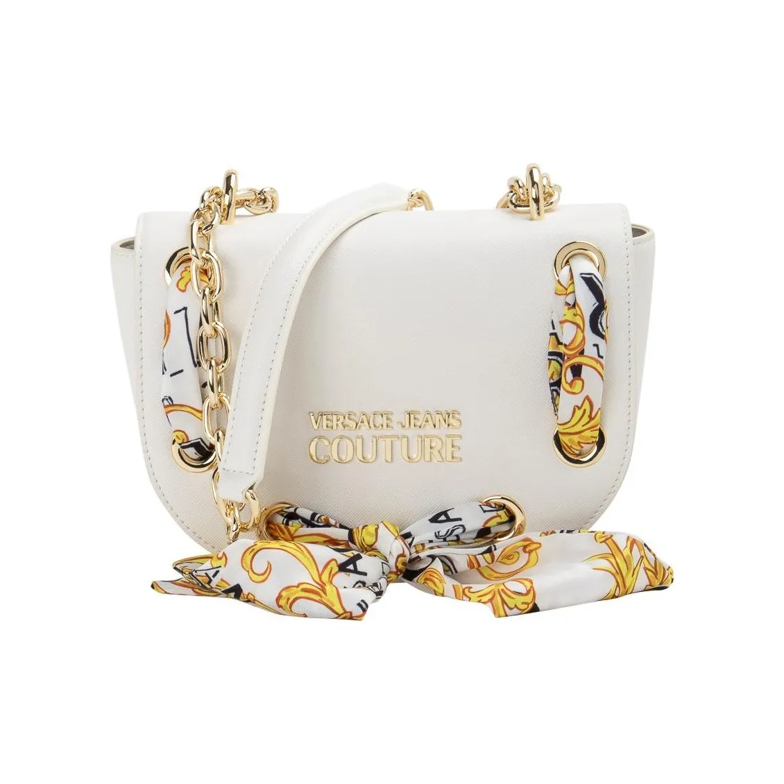 VERSACE JEANS COUTURE Полиэстер Сумка через плечо Средняя Женская Белая