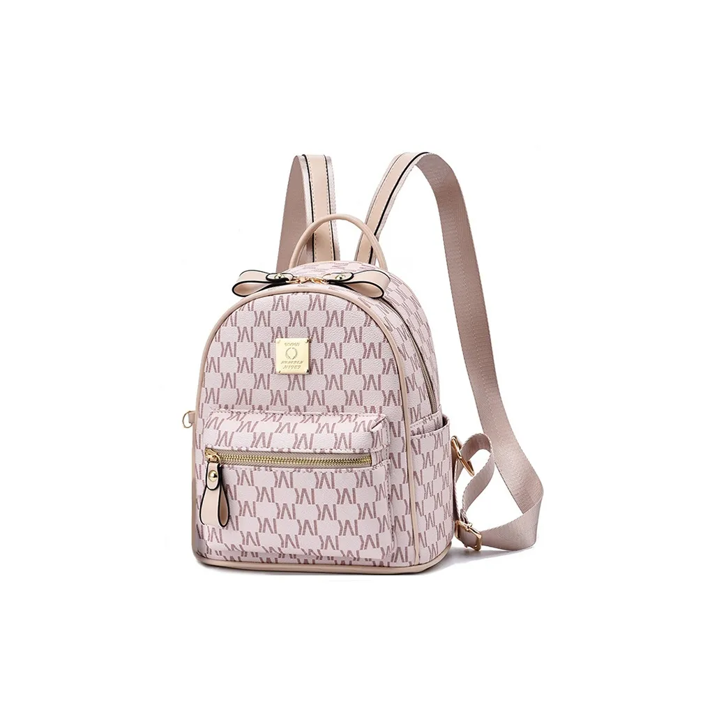 MINLUBAOLUO PVC Casual Class Travel Student Backpack Comfortable Fabric Women's