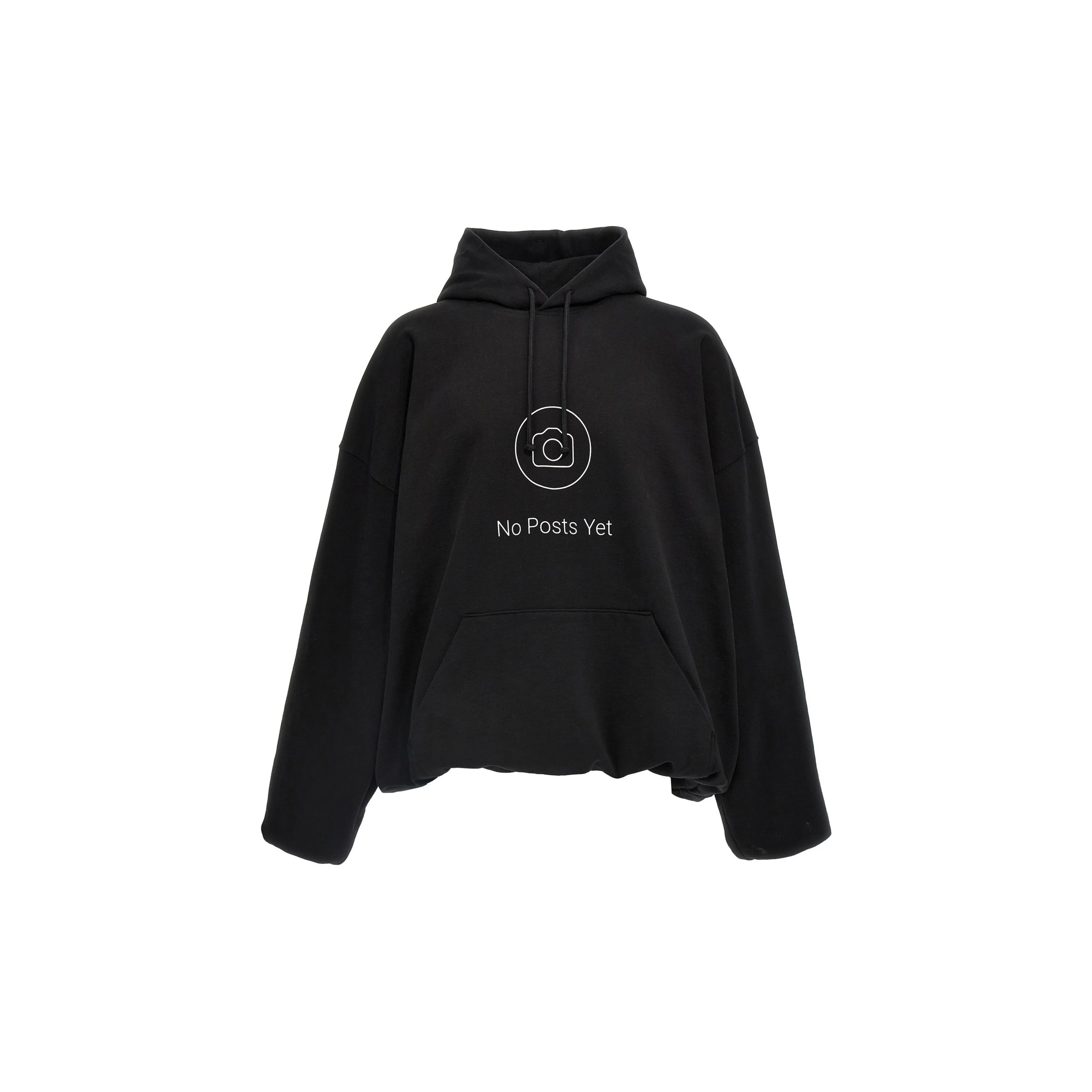 Vetements No Posts Cropped Boxy Hoodie