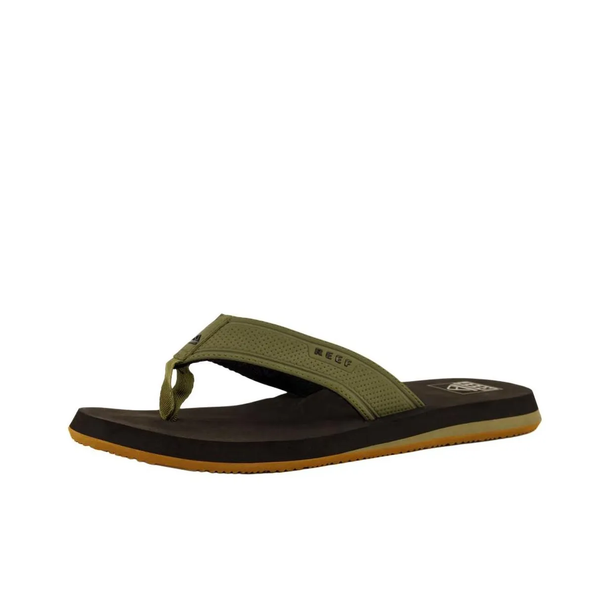 REEF Abrasion Resistant Slip Resistant Flip Flops Men's Green