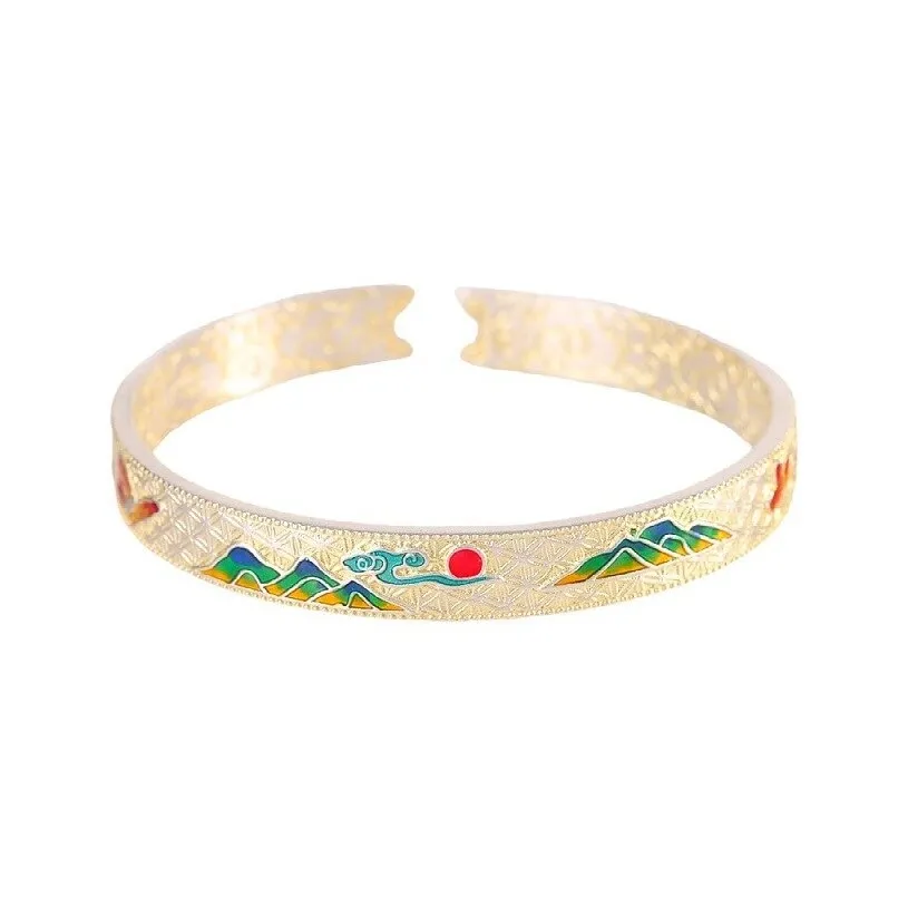 Golden Kite S 999 Fine Silver Bangles Women's