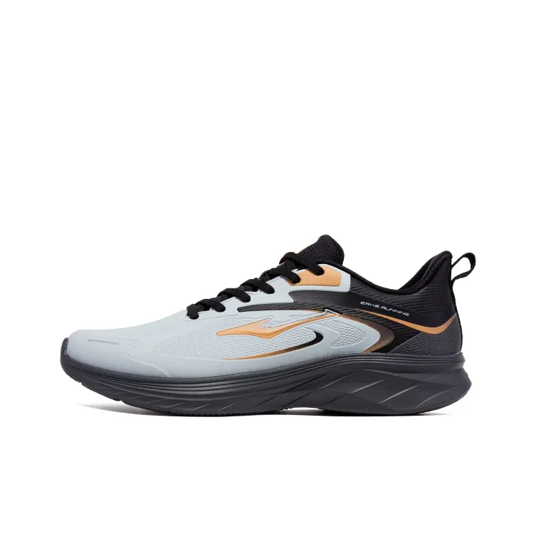 Erke Амортизация Устойчивый к истиранию And Водонепроницаемый Низкий Топ Спринт Беговые кроссовки Мужской Серый Черный