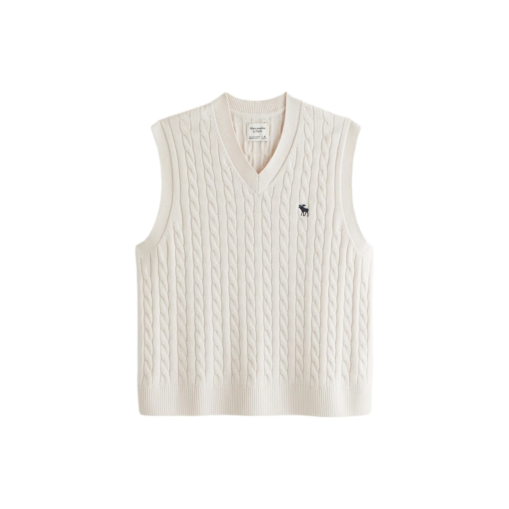 Abercrombie＆Fitch Vest Men's Ecru